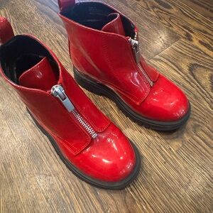 GAP Kids Red Boots with Zipper
